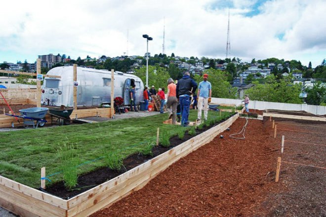 UPGarden P-Patch, upgarden, seattle, community garden, rooftop garden, rooftop farm, parking garage