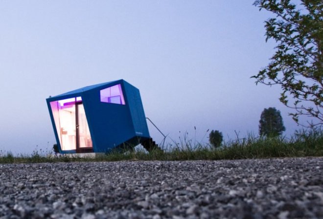 micro hotel, green building, Austrian hotel, mobile building, parametric building, tiny hotel, tiny home