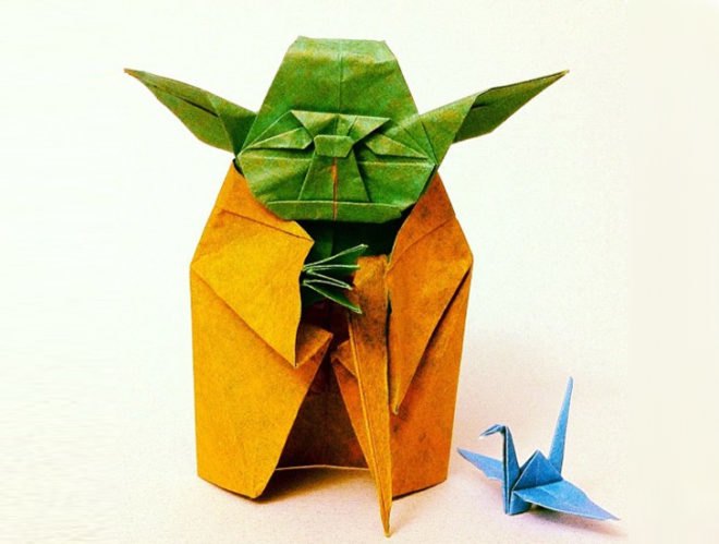 green design, eco design, sustainable design, Yoyo Ferro, ORigami Yoda, Star wars Origami, Fumiaki Kawahata, sustainable art