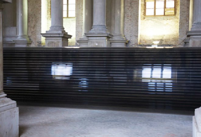 art, green art, recycled art, tape art, recycled tape, recycled materials, vhs tape, magnetic tape, lithuanian artist, lithuanian art, venice biennale, zilvinas kempinas, green design, eco design, sustainable design, eco art, sustainable art