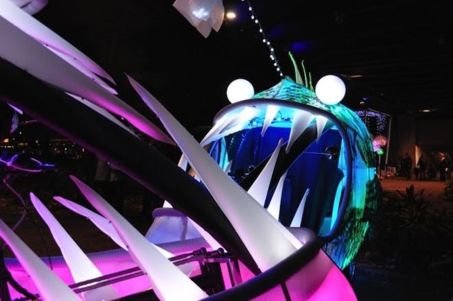 Follow the current, Sydney, Australia, anglerfish, Group D, creative collective, design, art, light, custom-made design, green design, sustainable design, eco-design, bicycles
