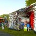 Yale, Architecture, design, sustainable design, festival architecture, eco-design, green design, aluminum, temporary design, pavilion, Assembly One, New Haven, arts festival, natural ventilation