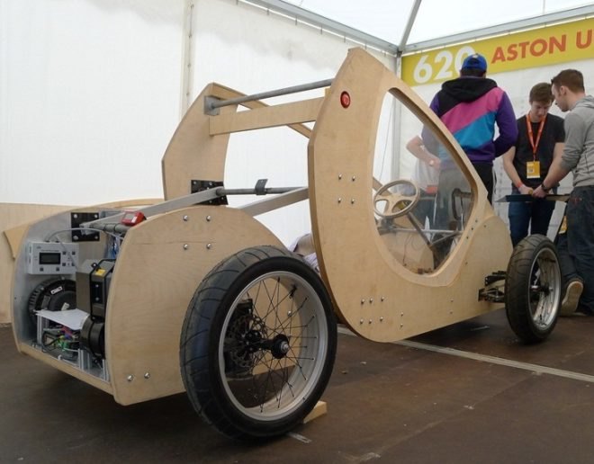 Aston University, Shell,shell eco marathon challenge, green transportation, cardboard car, hydrogen car, green car, plywood car
