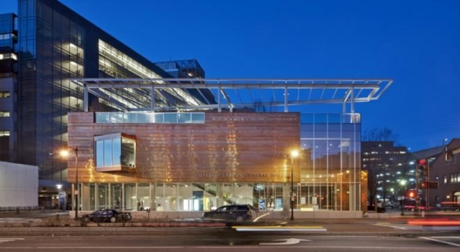Massachusetts General Hospital, Leers Weinzapfel Associates, green design, sustainable building, recycled copper, green roof, eco architecture