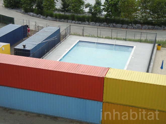 brooklyn bridge park pop up pool, pop up pool, brooklyn park pop up pool, brooklyn bridge park, brooklyn park pop up pool, brooklyn pool, brooklyn bridge pool, shipping container pool, brooklyn beach, green design, eco design, sustainable design, shipping container beach
