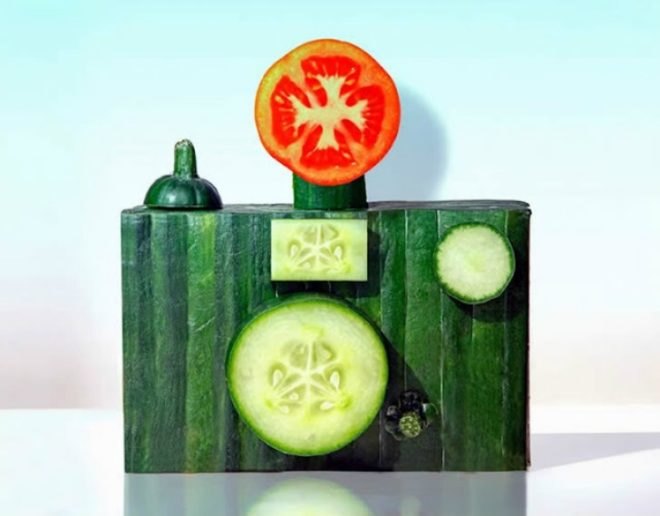 dan cretu, food art, contemporary art, edible artwork, sustainable art, green art, everyday object art, food sculptures