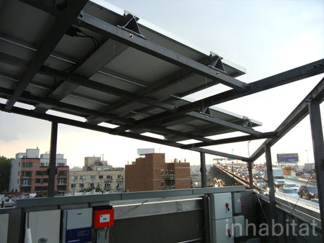 Voltaic Solaire, Park Slope, Solar powered home, off the grid home NYC, Maybor Bloomberg, PlayNYC, Empowerment Zone, vertical wind turbine, first self-powered building in nyc, self-powered building,