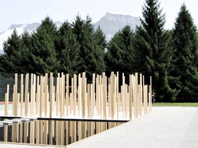 art, design, green design, eco design, sustainable design, green art, eco art, sustainable art, simone bossi, bossi, simone bossi architecture, 260mq, duecentosessanta, trento, italy, italian design, italian art, green italian design, sustainable italian design, outdoor art, outdoor installations, green installations, eco installations, tennis court, recycled space, green space