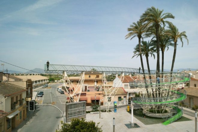 El Mirador de la Palmera, Joaquín Alvado Bañón, Variation Guggenheim 3, Daya Vieja, Spain, palm trees