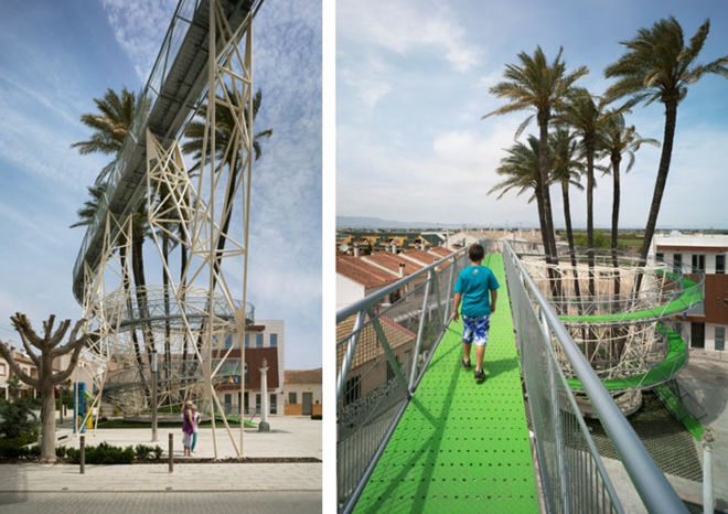 El Mirador de la Palmera, Joaquín Alvado Bañón, Variation Guggenheim 3, Daya Vieja, Spain, palm trees