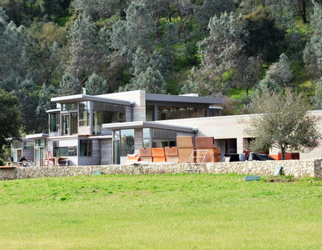 Feldman Architecture, Walnut Farms Retreat, sustainable architecture, green building, rammed earth, rammed earth house, natural building materials, energy-efficient house, sustainable design, green design, leed gold, Jonathan Feldman