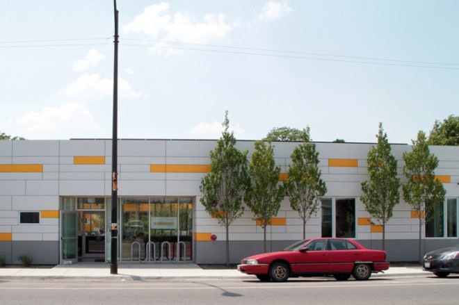 net zero building, chicago architecture, harmony house, cat shelter, leed platinum, commercial building, geothermal wells, solar power