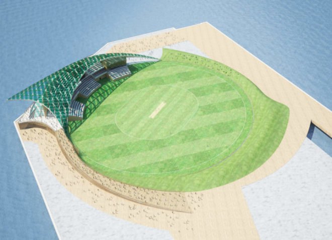 cricket, test cricket, green design, green architecture, eco design, eco architecture, sustainable design, sustainable architecture, green building, eco building, sustainable building, auckland, new zealand,Waitemata Harbor, tank farm, new zealand cricket, new zealand test cricket, test cricket arena, green arena, sustainable arena, moa+i, ministry of architecture and interiors