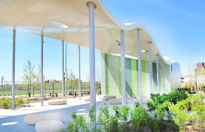 xyz architecture, pavilion 30, outdoor classroom, brooklyn parks, brooklyn beaches, far rockaways