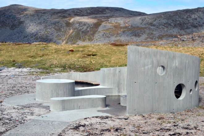 green design, eco design, sustainable design, Norway, Havoysund Tourist Route, Reiulf Ramstad Architects, Arctic ocean, open air concrete pathway