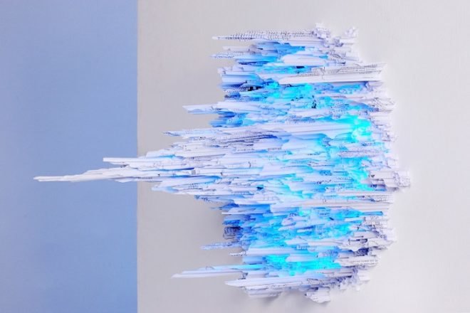 South Korea, NYC, Yun-Woo Choi, recycled art, recycled materials, green design, sustainable design, eco-design, eco-art, sustainable art, sculpture, 3-D, physics, science