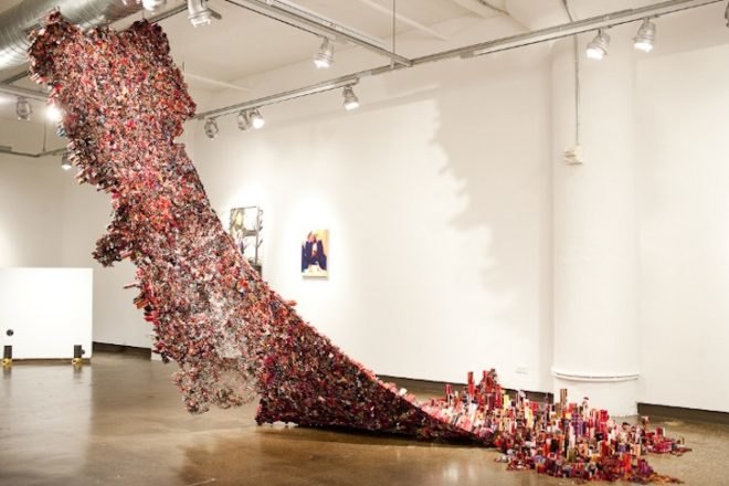 South Korea, NYC, Yun-Woo Choi, recycled art, recycled materials, green design, sustainable design, eco-design, eco-art, sustainable art, sculpture, 3-D, physics, science