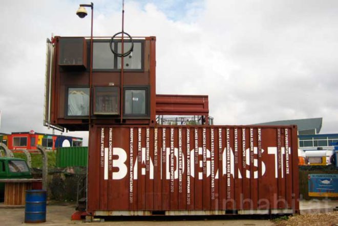 FAST, surf, The Hague, surfers villa, affordable accomodation, recycled containers, German bunker, Bunker Museum, green roof, Satelliet Groep, refunc, Prefab Housing, Vertical Garden, green sport, Recycled Materials, Green Holidays, surf
