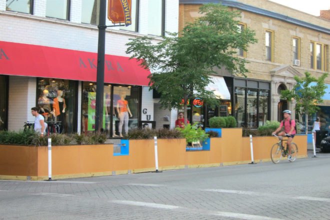 Andersonville Parklet, Moss Design, parklet, chicago, studio murmur, eco-andersonville, anderson development corporation, people space