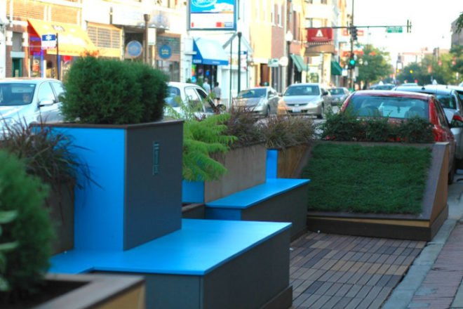 Andersonville Parklet, Moss Design, parklet, chicago, studio murmur, eco-andersonville, anderson development corporation, people space