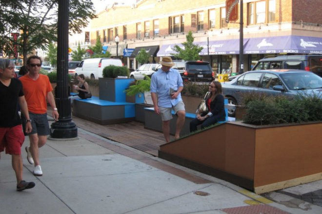 Andersonville Parklet, Moss Design, parklet, chicago, studio murmur, eco-andersonville, anderson development corporation, people space