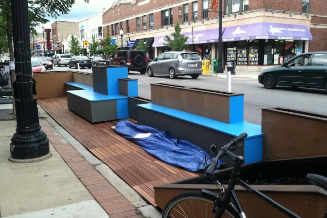 Andersonville Parklet, Moss Design, parklet, chicago, studio murmur, eco-andersonville, anderson development corporation, people space