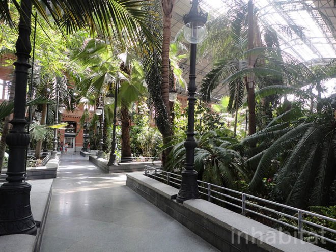 green design, eco design, sustainable design, botanical garden, turtle sanctuary, indoor garden, Atocha Train Station, Madrid