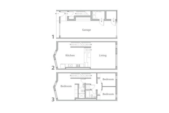 Avant Garage, Postgreen Homes, philadelphia, urban infill, eco townhome, leed platinum, green home, green roof