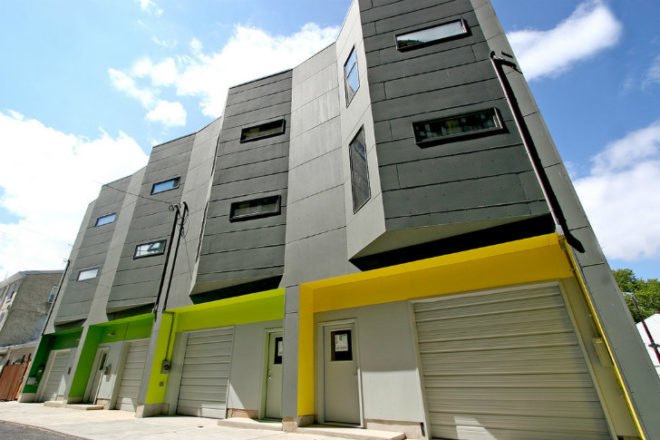 Avant Garage, Postgreen Homes, philadelphia, urban infill, eco townhome, leed platinum, green home, green roof