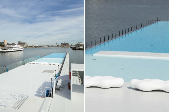 Badboot Opens, badboot, world's largest floating swimming pool, antwerp, swimming pool, Sculp(IT)