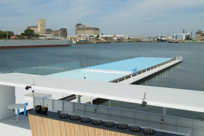 Badboot Opens, badboot, world's largest floating swimming pool, antwerp, swimming pool, Sculp(IT)