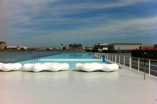 Badboot Opens, badboot, world's largest floating swimming pool, antwerp, swimming pool, Sculp(IT)
