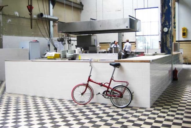 Radio Royaal, Eindhoven, recycled warehouse, Philips, seasonal food, recycled furniture, Architecture, Daylighting, green furniture, green Interiors, Green renovation,