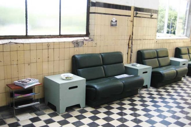 Radio Royaal, Eindhoven, recycled warehouse, Philips, seasonal food, recycled furniture, Architecture, Daylighting, green furniture, green Interiors, Green renovation,