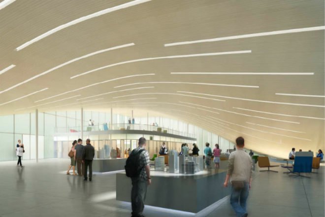 Beijing Green Visitor Center, JDS Architects, eco visitor center, beijing, photovoltaics, undulating roof, welcome center