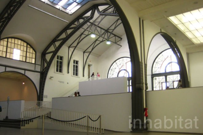 Hamburger Bahnhof, berlin, recycled train station, Neon light, Dan Flevin, Josef Paul Kleihues, Marjetica Potrc, Anthony McCall, Architecture, Art, Green renovation