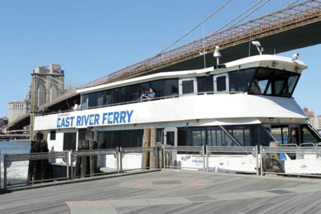 East River Ferry, bicycle fee, bicycles on East River Ferry, Summer Streets, Summer Streets NYC, summer weekends, biking NYC, NY Waterway’s East River Ferry, Billybey Ferry Company