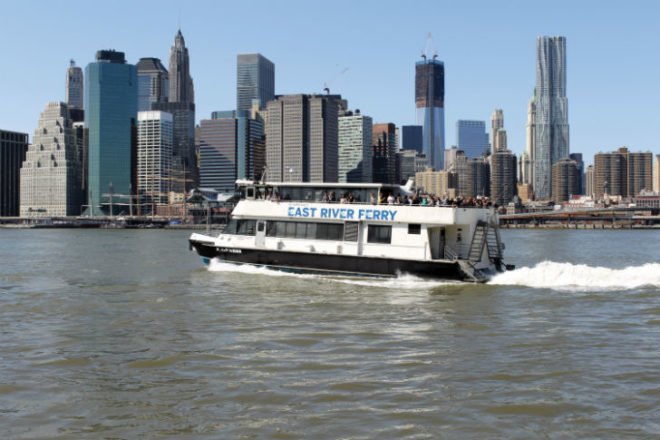 East River Ferry, bicycle fee, bicycles on East River Ferry, Summer Streets, Summer Streets NYC, summer weekends, biking NYC, NY Waterway’s East River Ferry, Billybey Ferry Company