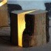 log stool, log lamp, led lamp, the Boxers Design, Italian led lamp, salvaged lamp,