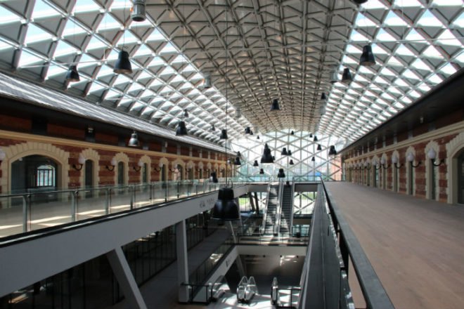CET Building, ONL, Oosterhuis_Lénárd, budapest, mixed use building, glass atrium, daylighting, green renovation