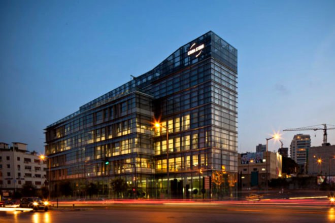 CMA-CGM Headquarters ,Nabil Gholam Architects, high performance facade, beirut, eco office, green office building,