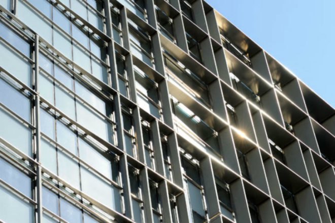 CMA-CGM Headquarters ,Nabil Gholam Architects, high performance facade, beirut, eco office, green office building,