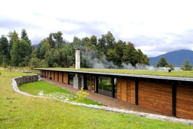 Izquierdo Lehman Architects, Chile, Santiago, Lake Rupanco, green roof, green design, sustainable design, eco-design, natural materials, insulation, natural ventilation, passive design