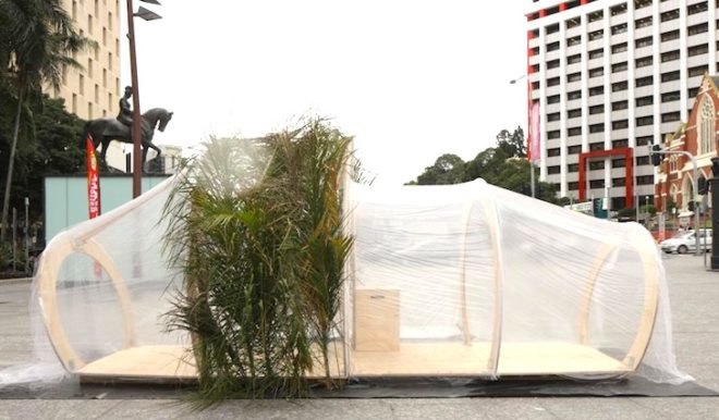 Woods Bagot, Cocoon, natural disasters, disaster relief, timber, flatpacked construction, design, green design, sustainable design, eco-design, temporary design,