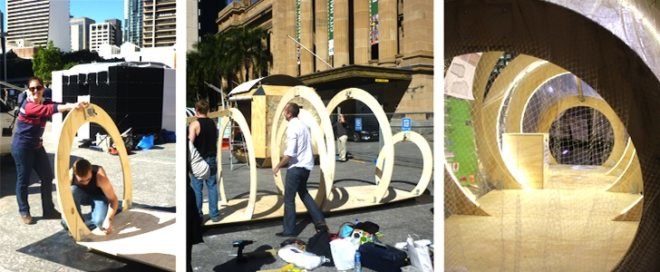 Woods Bagot, Cocoon, natural disasters, disaster relief, timber, flatpacked construction, design, green design, sustainable design, eco-design, temporary design,