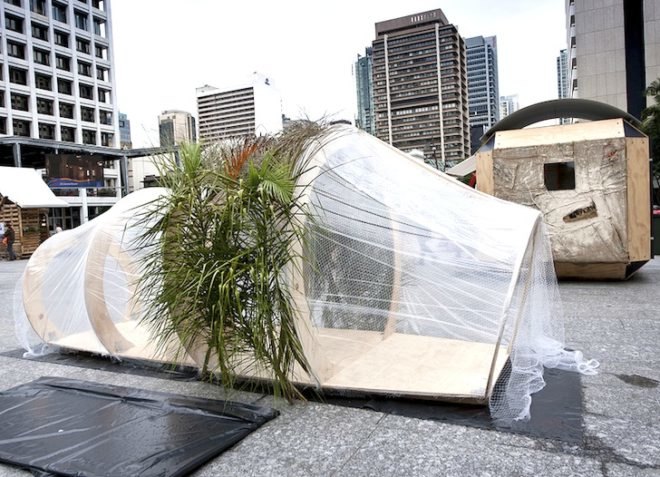 Woods Bagot, Cocoon, natural disasters, disaster relief, timber, flatpacked construction, design, green design, sustainable design, eco-design, temporary design,
