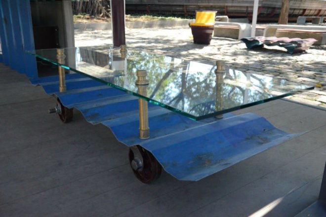 ContainIT Furniture, Contain[it], shipping container furniture, shipping container scraps, green furniture