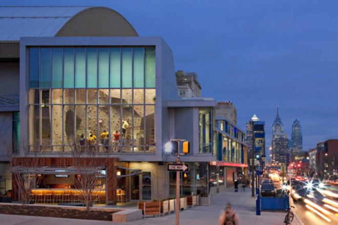 Drexel University, Daskalakis Athletic Center, Sasaki Associates, athletic center, daylighting, high performance facade