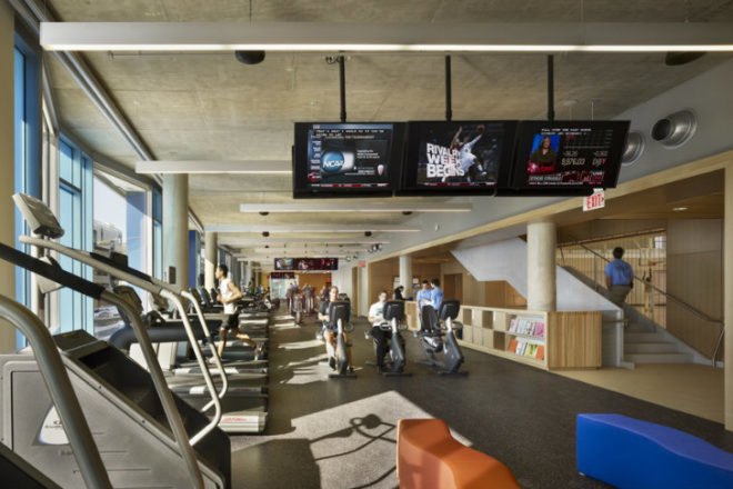 Drexel University, Daskalakis Athletic Center, Sasaki Associates, athletic center, daylighting, high performance facade