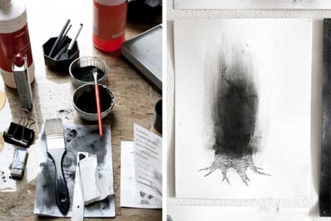 Formafantasma, Confrontations, Weil Am Rhein, Vitra Design Museum, Massimo Lunardon, Doris Wicki, Luisa Zanzani, Francesco Zorzi, charcoal, deforestation, CO2 emissions, Design Academy of Eindhoven, Green Products, Water Issues